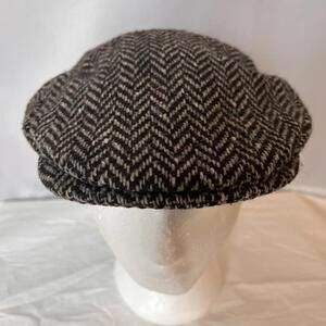 Hanna Hats Handmade Donegal Wool Newsboy Cap - XL